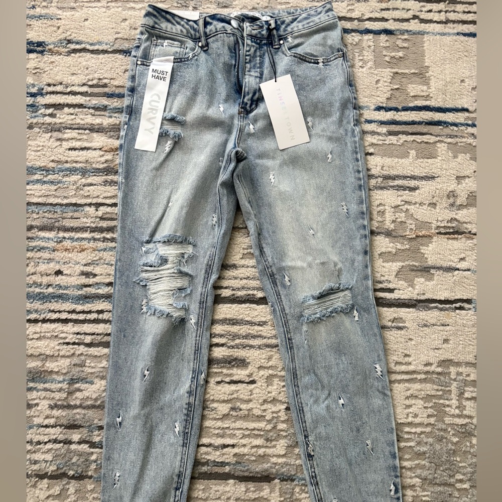 KanCan Distressed Light Blue Skinny Jeans